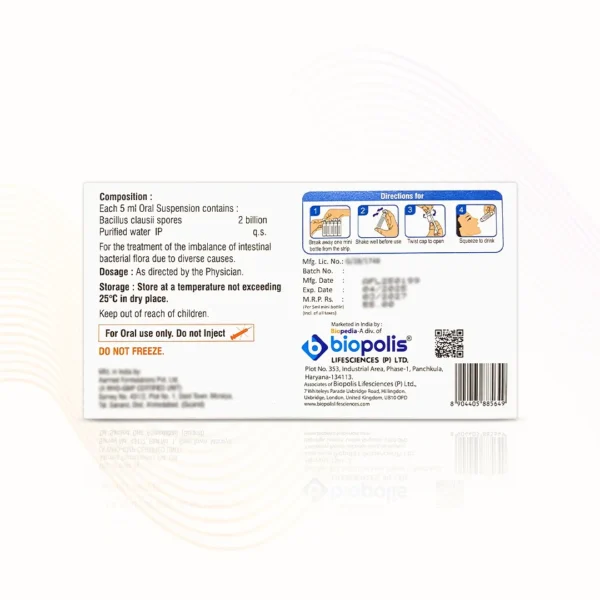 Enteropedia® Susp. Back