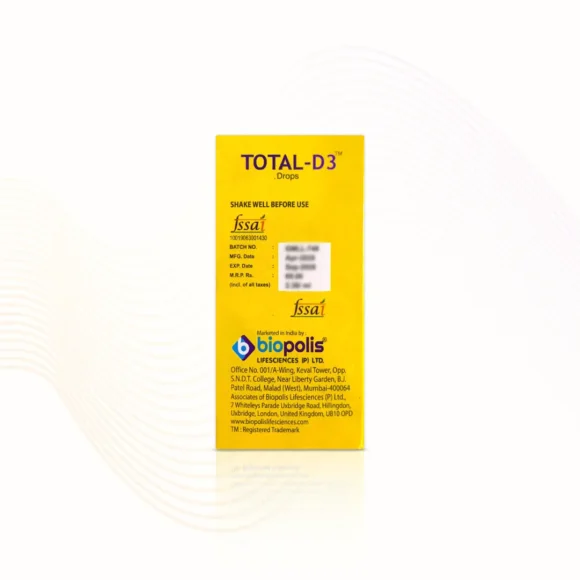Total D3® Drops 400 I.U Back 1 580x580
